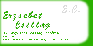 erzsebet csillag business card